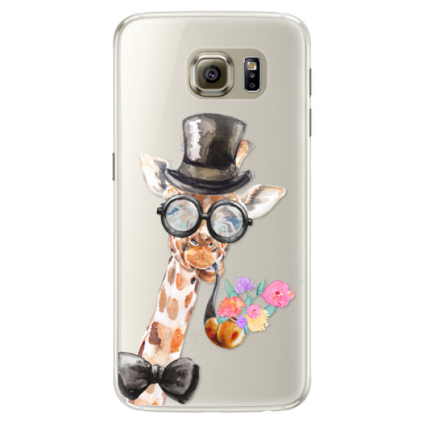 Silikónové puzdro iSaprio - Sir Giraffe - Samsung Galaxy S6 Edge