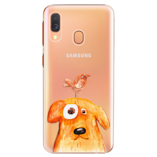 Plastové puzdro iSaprio - Dog And Bird - Samsung Galaxy A40