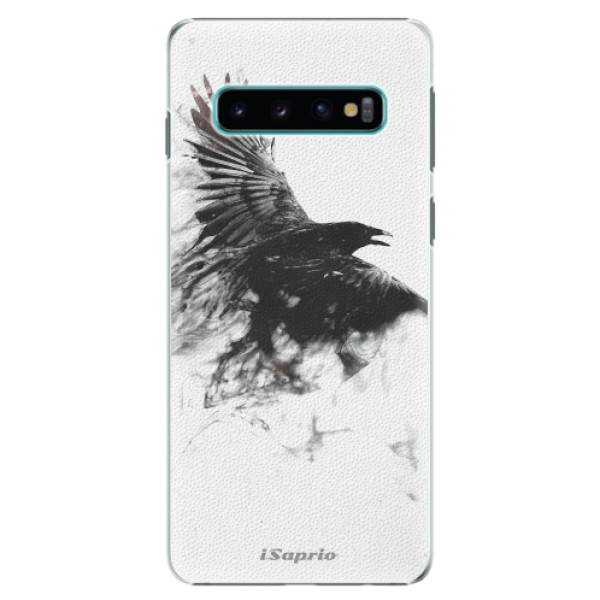 Plastové puzdro iSaprio - Dark Bird 01 - Samsung Galaxy S10