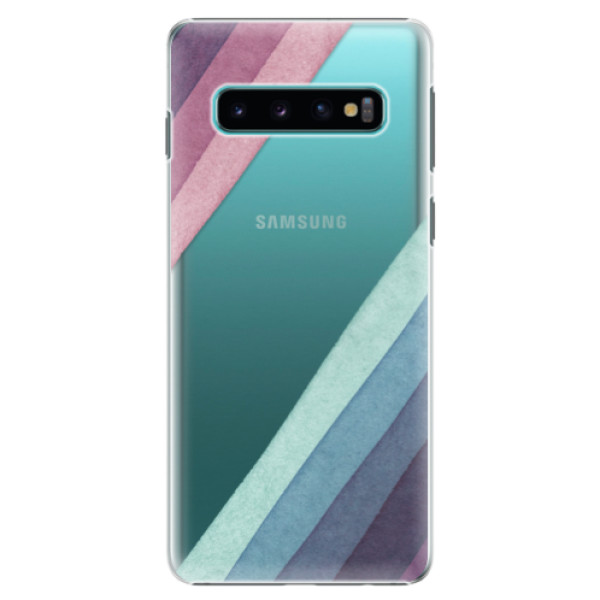 Plastové puzdro iSaprio - Glitter Stripes 01 - Samsung Galaxy S10