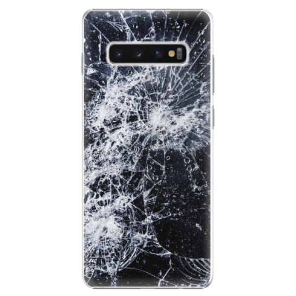 Plastové puzdro iSaprio - Cracked - Samsung Galaxy S10+