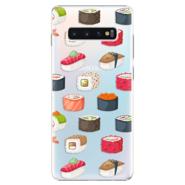 Plastové puzdro iSaprio - Sushi Pattern - Samsung Galaxy S10+