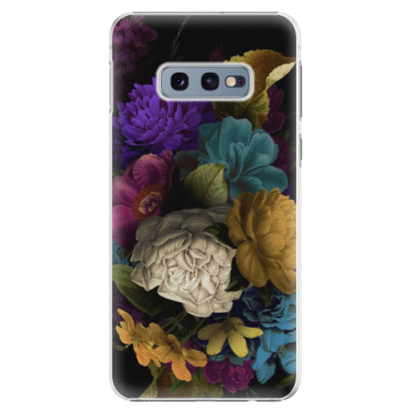 Plastové puzdro iSaprio - Dark Flowers - Samsung Galaxy S10e