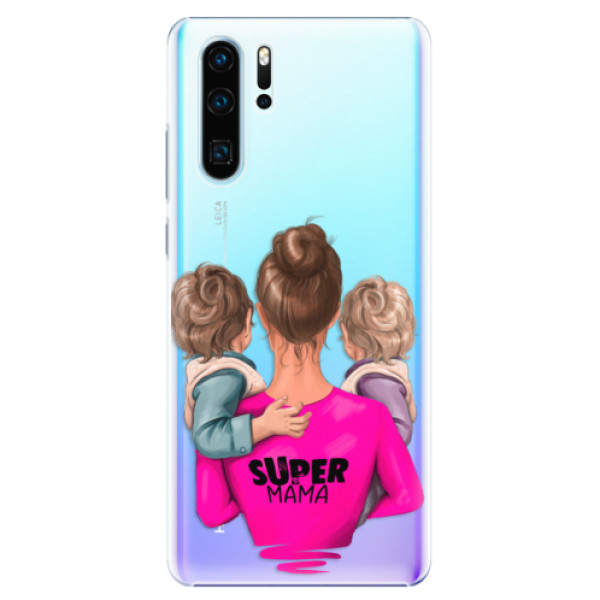 Plastové puzdro iSaprio - Super Mama - Two Boys - Huawei P30 Pro