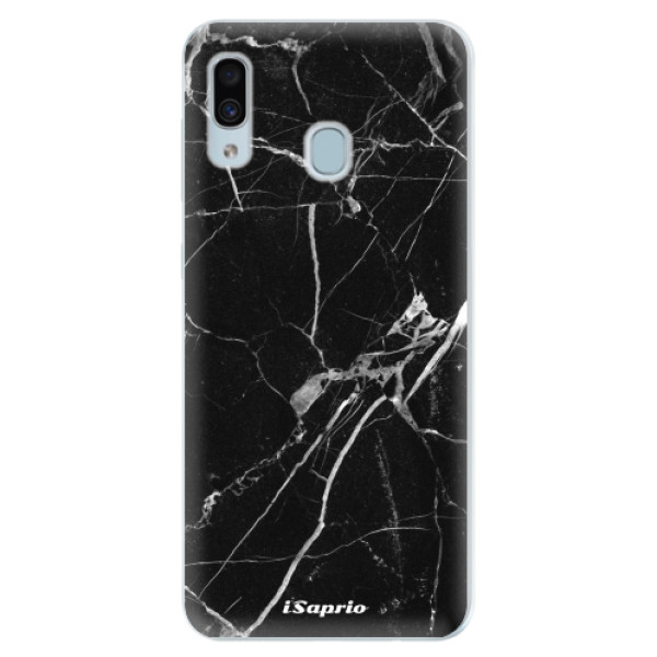 Silikónové puzdro iSaprio - Black Marble 18 - Samsung Galaxy A30