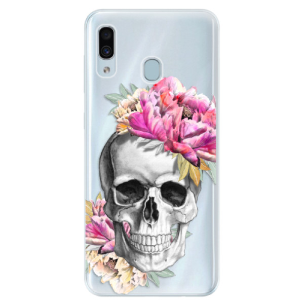 Silikónové puzdro iSaprio - Pretty Skull - Samsung Galaxy A30
