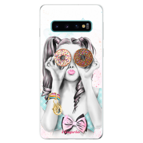 Odolné silikónové puzdro iSaprio - Donuts 10 - Samsung Galaxy S10