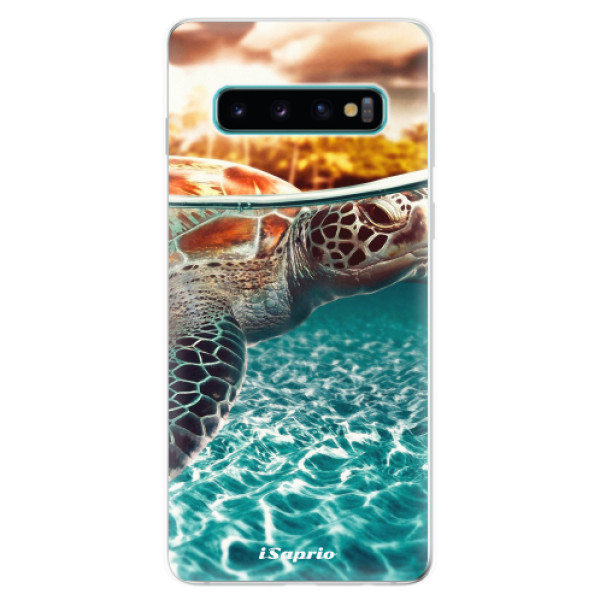 Odolné silikónové puzdro iSaprio - Turtle 01 - Samsung Galaxy S10
