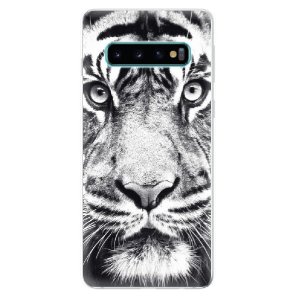 Odolné silikónové puzdro iSaprio - Tiger Face - Samsung Galaxy S10