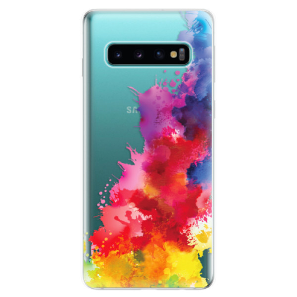 Odolné silikónové puzdro iSaprio - Color Splash 01 - Samsung Galaxy S10