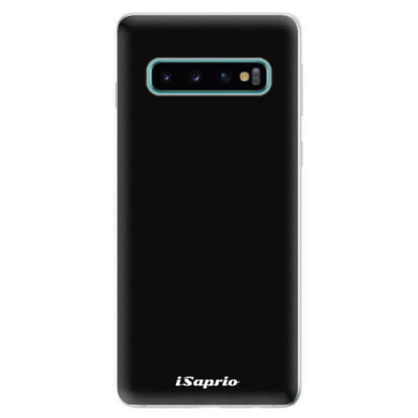 Odolné silikónové puzdro iSaprio - 4Pure - černý - Samsung Galaxy S10