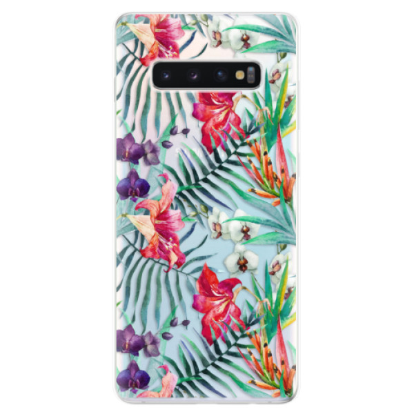 Odolné silikónové puzdro iSaprio - Flower Pattern 03 - Samsung Galaxy S10+