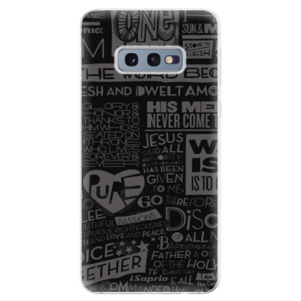 Odolné silikónové puzdro iSaprio - Text 01 - Samsung Galaxy S10e