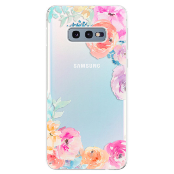 Odolné silikónové puzdro iSaprio - Flower Brush - Samsung Galaxy S10e