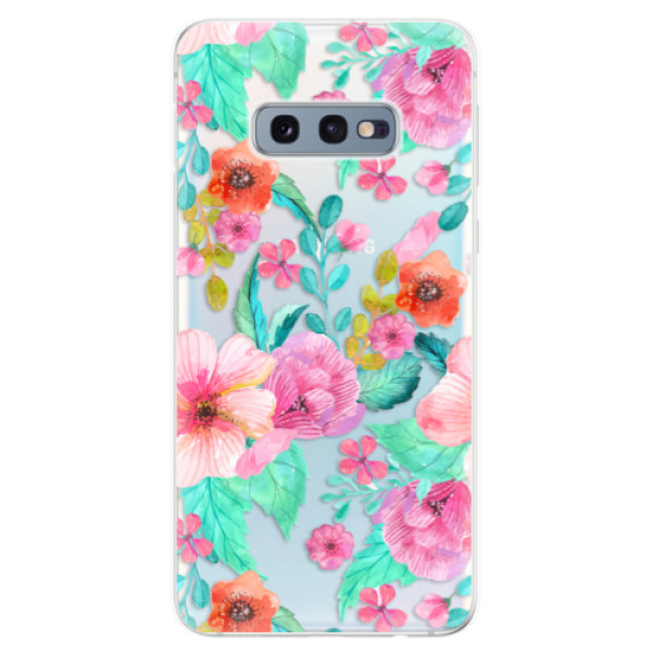Odolné silikónové puzdro iSaprio - Flower Pattern 01 - Samsung Galaxy S10e