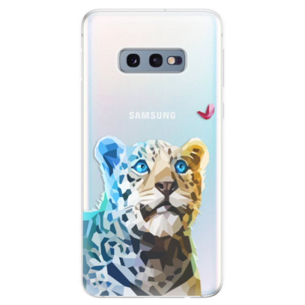 Odolné silikónové puzdro iSaprio - Leopard With Butterfly - Samsung Galaxy S10e
