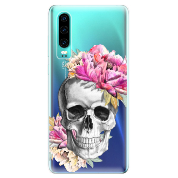 Odolné silikónové puzdro iSaprio - Pretty Skull - Huawei P30