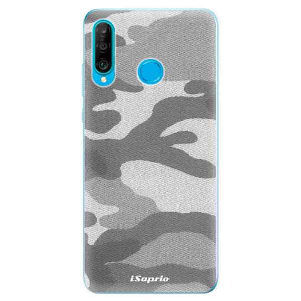 Odolné silikónové puzdro iSaprio - Gray Camuflage 02 - Huawei P30 Lite