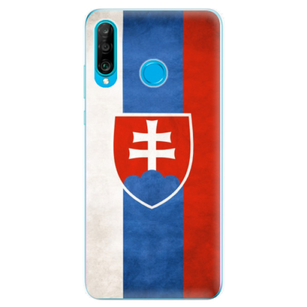 Odolné silikónové puzdro iSaprio - Slovakia Flag - Huawei P30 Lite