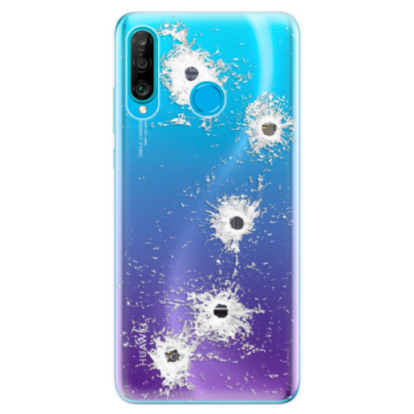 Odolné silikónové puzdro iSaprio - Gunshots - Huawei P30 Lite