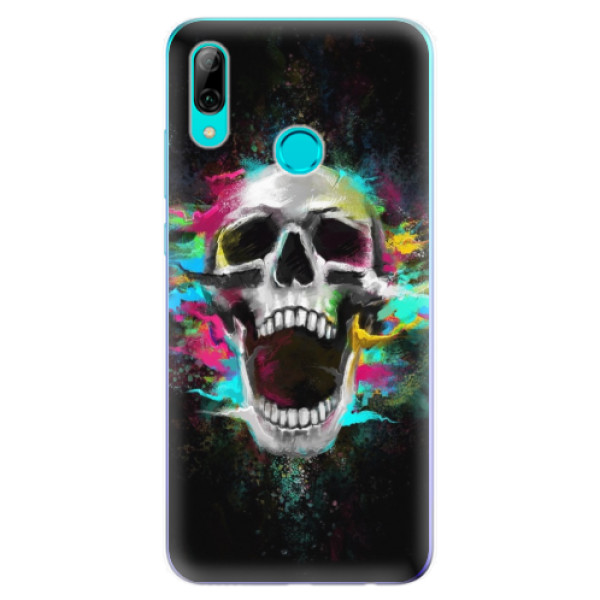 Odolné silikónové puzdro iSaprio - Skull in Colors - Huawei P Smart 2019