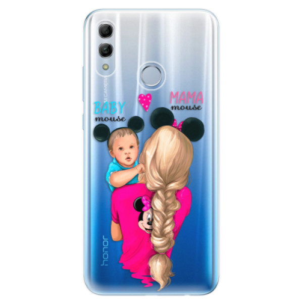 Odolné silikónové puzdro iSaprio - Mama Mouse Blonde and Boy - Huawei Honor 10 Lite