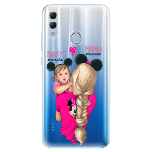 Odolné silikónové puzdro iSaprio - Mama Mouse Blond and Girl - Huawei Honor 10 Lite