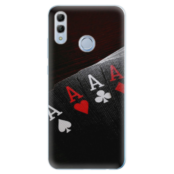 Odolné silikónové puzdro iSaprio - Poker - Huawei Honor 10 Lite