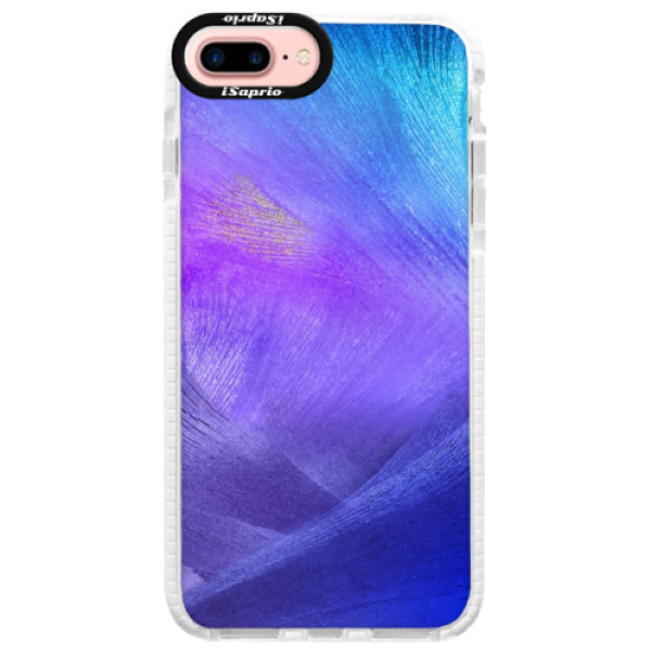 Silikónové púzdro Bumper iSaprio - Purple Feathers - iPhone 7 Plus