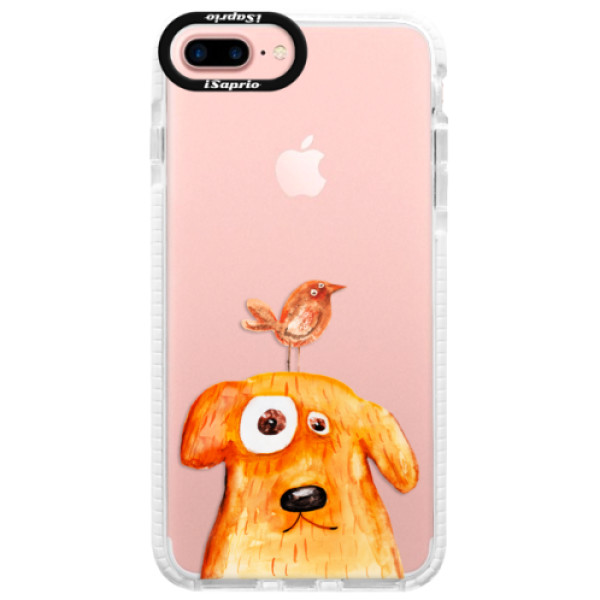 Silikónové púzdro Bumper iSaprio - Dog And Bird - iPhone 7 Plus
