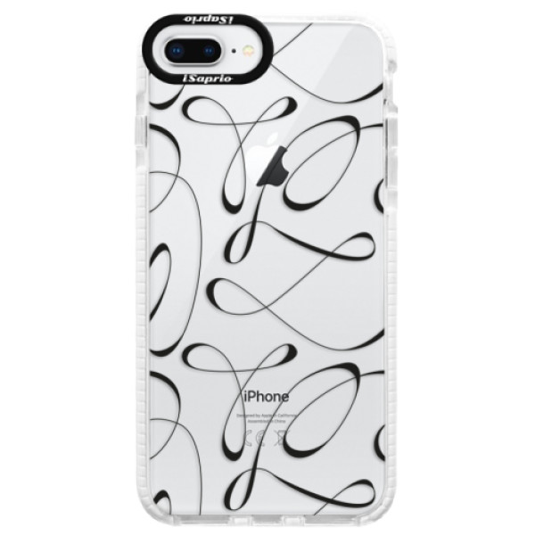 Silikónové púzdro Bumper iSaprio - Fancy - black - iPhone 8 Plus