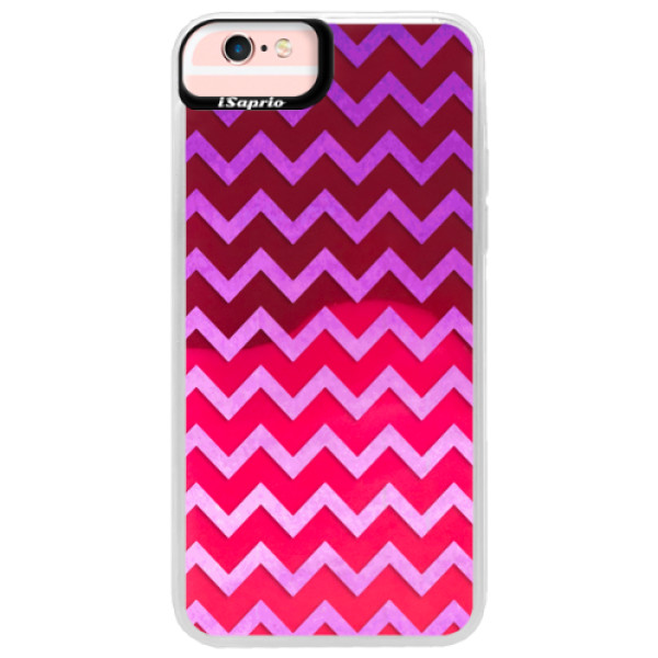 Neónové púzdro Pink iSaprio - Zigzag - purple - iPhone 6 Plus/6S Plus