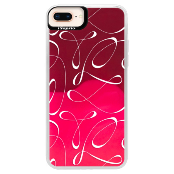 Neónové púzdro Pink iSaprio - Fancy - white - iPhone 8 Plus