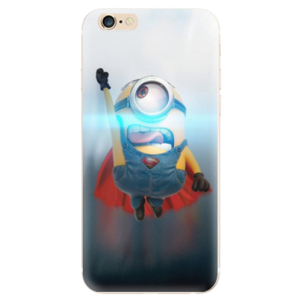 Odolné silikónové puzdro iSaprio - Mimons Superman 02 - iPhone 6/6S