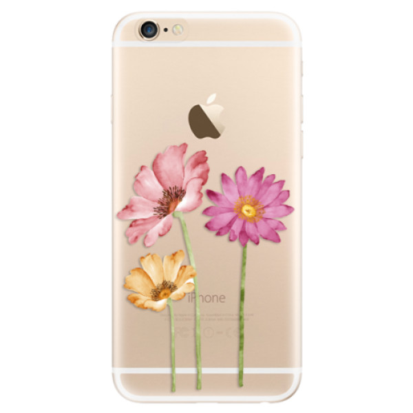Odolné silikónové puzdro iSaprio - Three Flowers - iPhone 6/6S