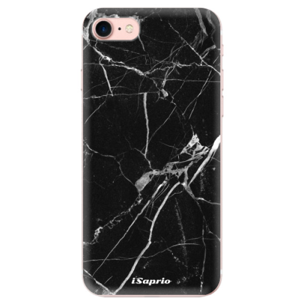 Odolné silikónové puzdro iSaprio - Black Marble 18 - iPhone 7
