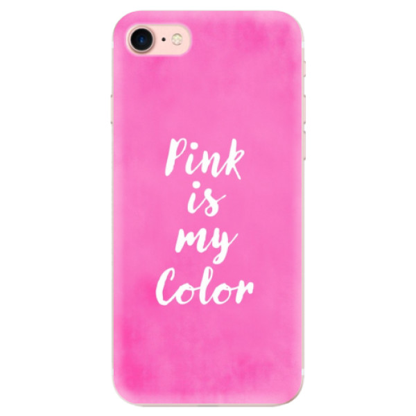 Odolné silikónové puzdro iSaprio - Pink is my color - iPhone 7