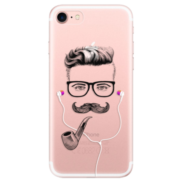 Odolné silikónové puzdro iSaprio - Man With Headphones 01 - iPhone 7