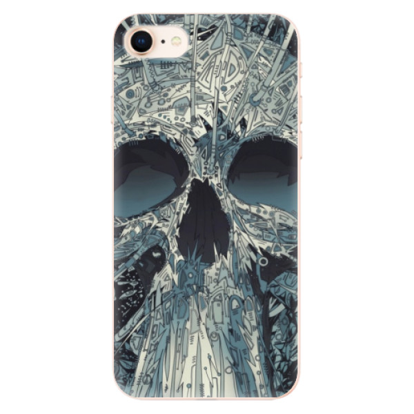 Odolné silikónové puzdro iSaprio - Abstract Skull - iPhone 8