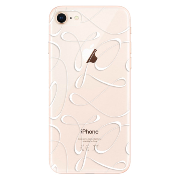 Odolné silikónové puzdro iSaprio - Fancy - white - iPhone 8