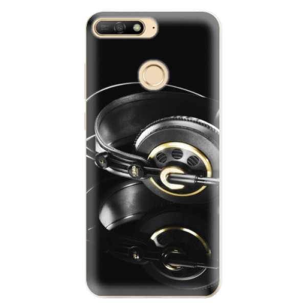 Odolné silikónové puzdro iSaprio - Headphones 02 - Huawei Y6 Prime 2018