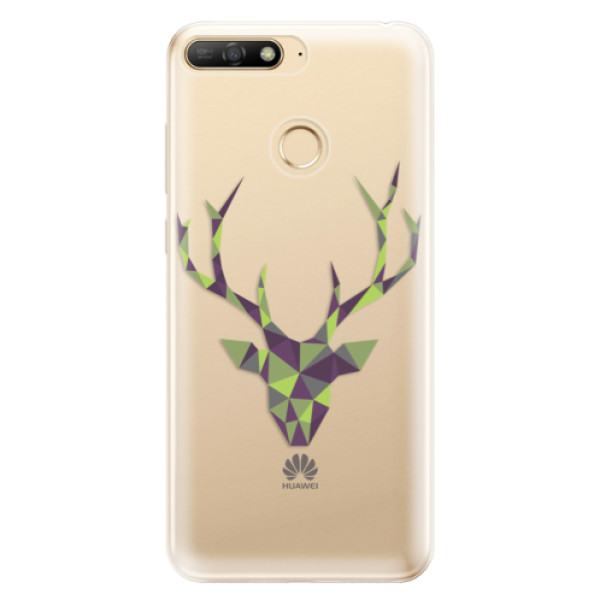 Odolné silikónové puzdro iSaprio - Deer Green - Huawei Y6 Prime 2018