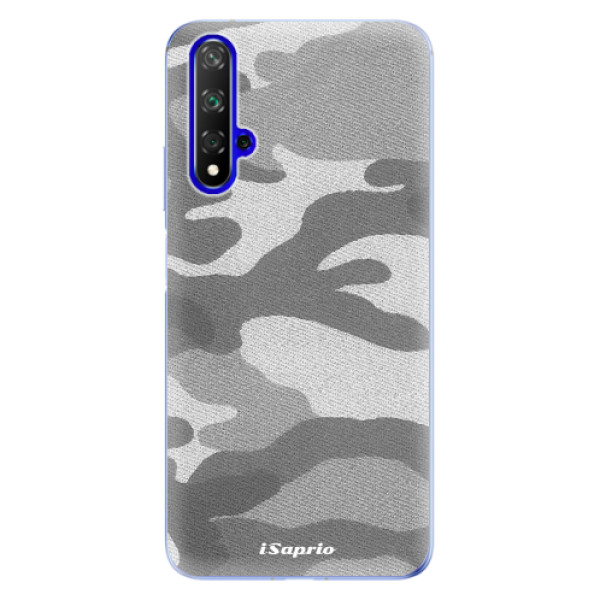 Odolné silikónové puzdro iSaprio - Gray Camuflage 02 - Huawei Honor 20