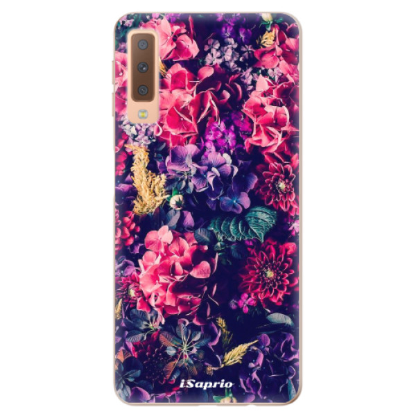 Odolné silikónové puzdro iSaprio - Flowers 10 - Samsung Galaxy A7 (2018)