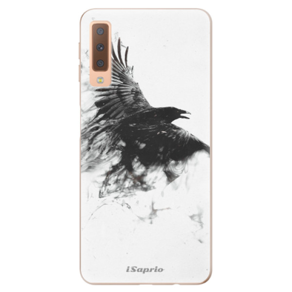 Odolné silikónové puzdro iSaprio - Dark Bird 01 - Samsung Galaxy A7 (2018)