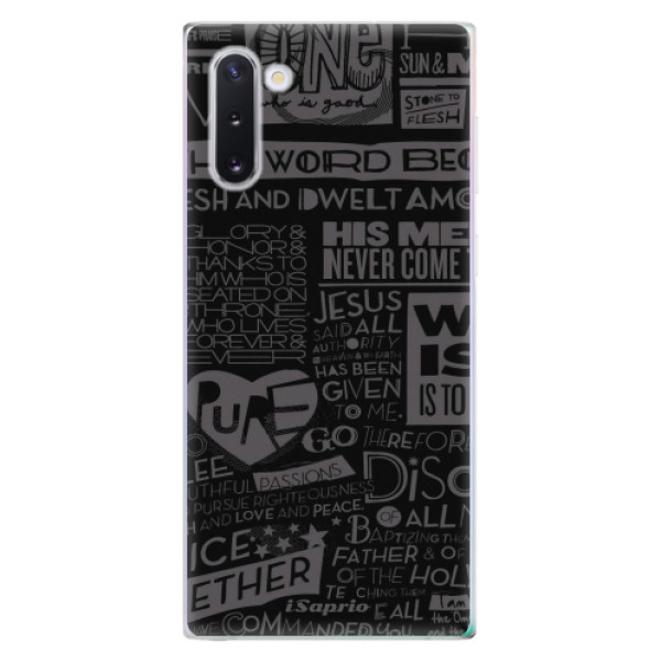 Odolné silikónové puzdro iSaprio - Text 01 - Samsung Galaxy Note 10