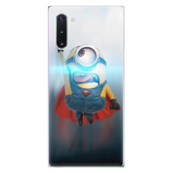 Odolné silikónové puzdro iSaprio - Mimons Superman 02 - Samsung Galaxy Note 10