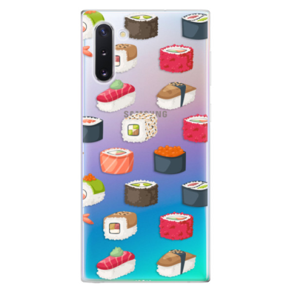 Odolné silikónové puzdro iSaprio - Sushi Pattern - Samsung Galaxy Note 10