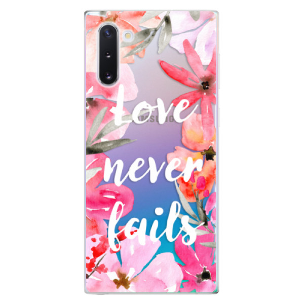 Odolné silikónové puzdro iSaprio - Love Never Fails - Samsung Galaxy Note 10