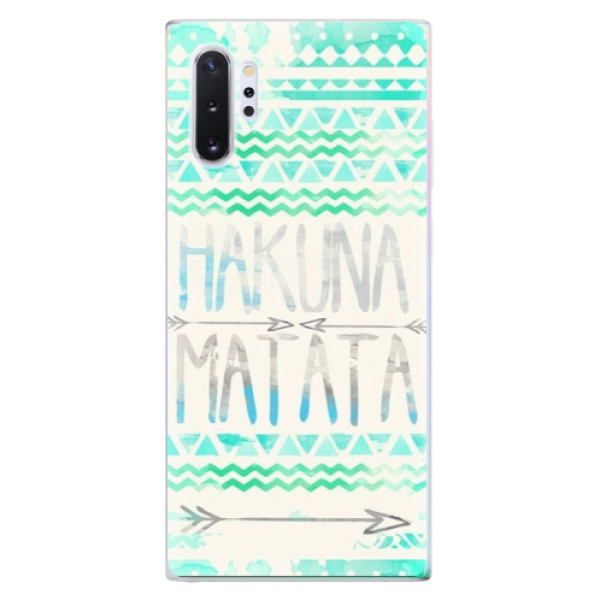 Odolné silikónové puzdro iSaprio - Hakuna Matata Green - Samsung Galaxy Note 10+
